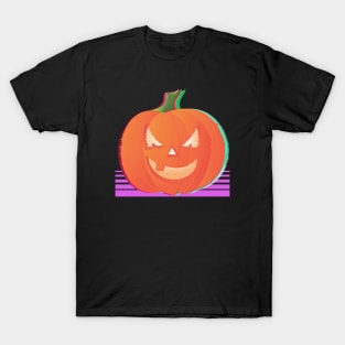 Halloween Vaporwave Jack o lantern T-Shirt